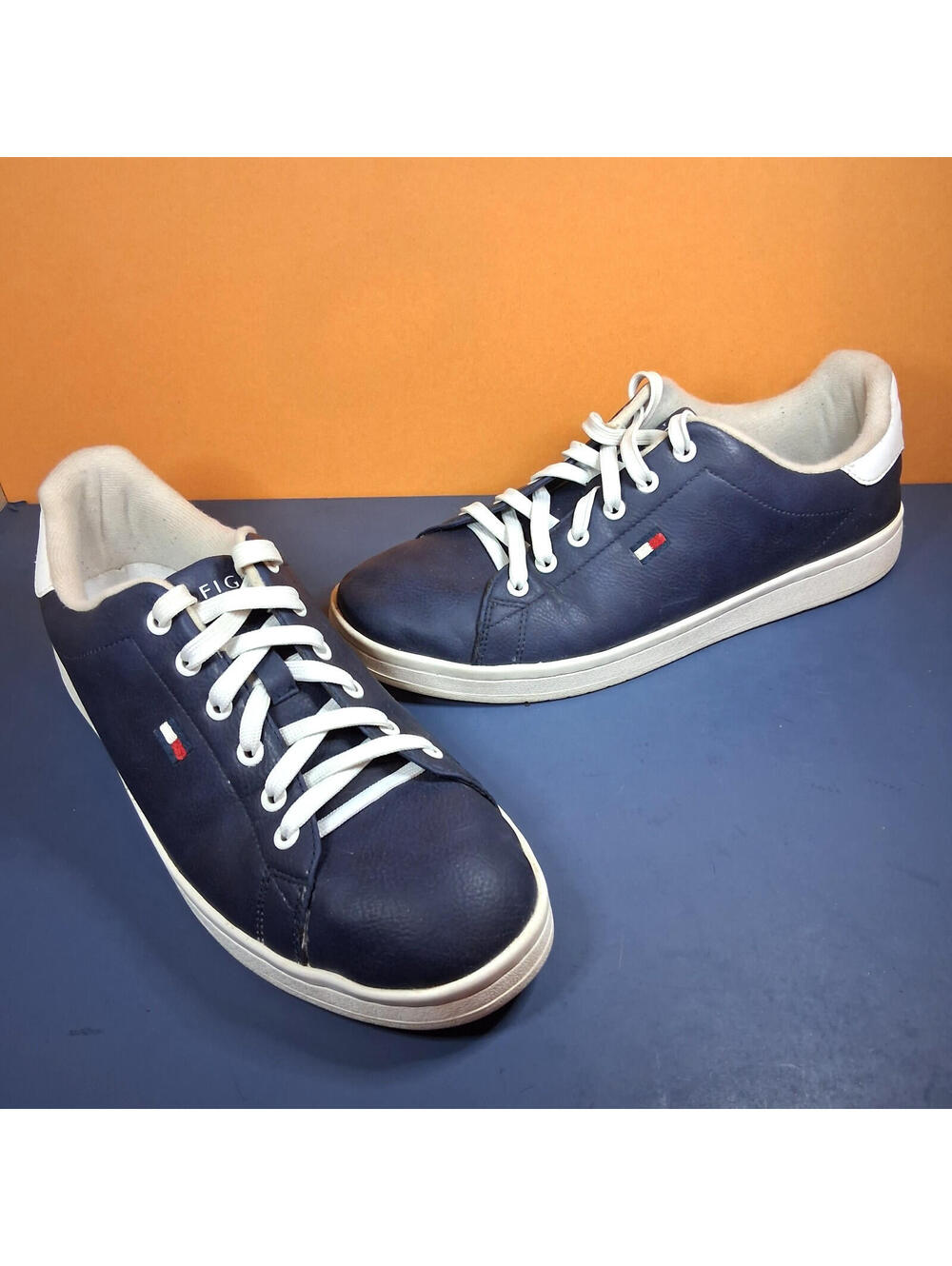 Tommy Hilfiger Men's TMLENDAR Blue Casual Sneakers. Shoes, Size USA 10.5 Eu 44